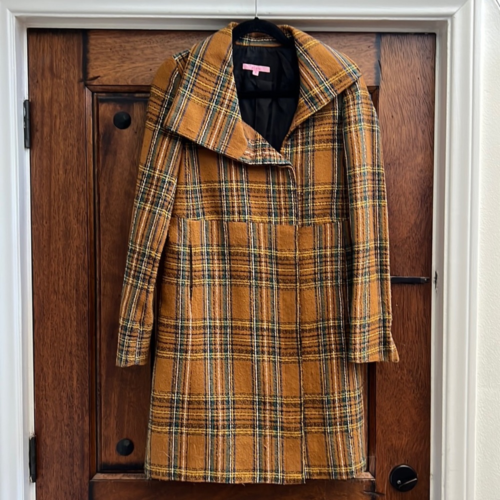 View Plaid Peacoat